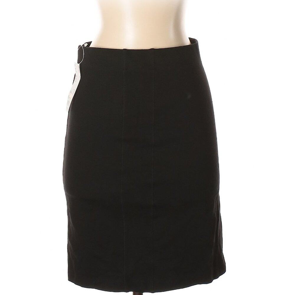 Uniqlo Solid Black Formal Office Work Career Pencil Skirt